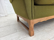 Danish_Green_Wool_3-Seater_Sofa_with_Oak_Frame,_1970s