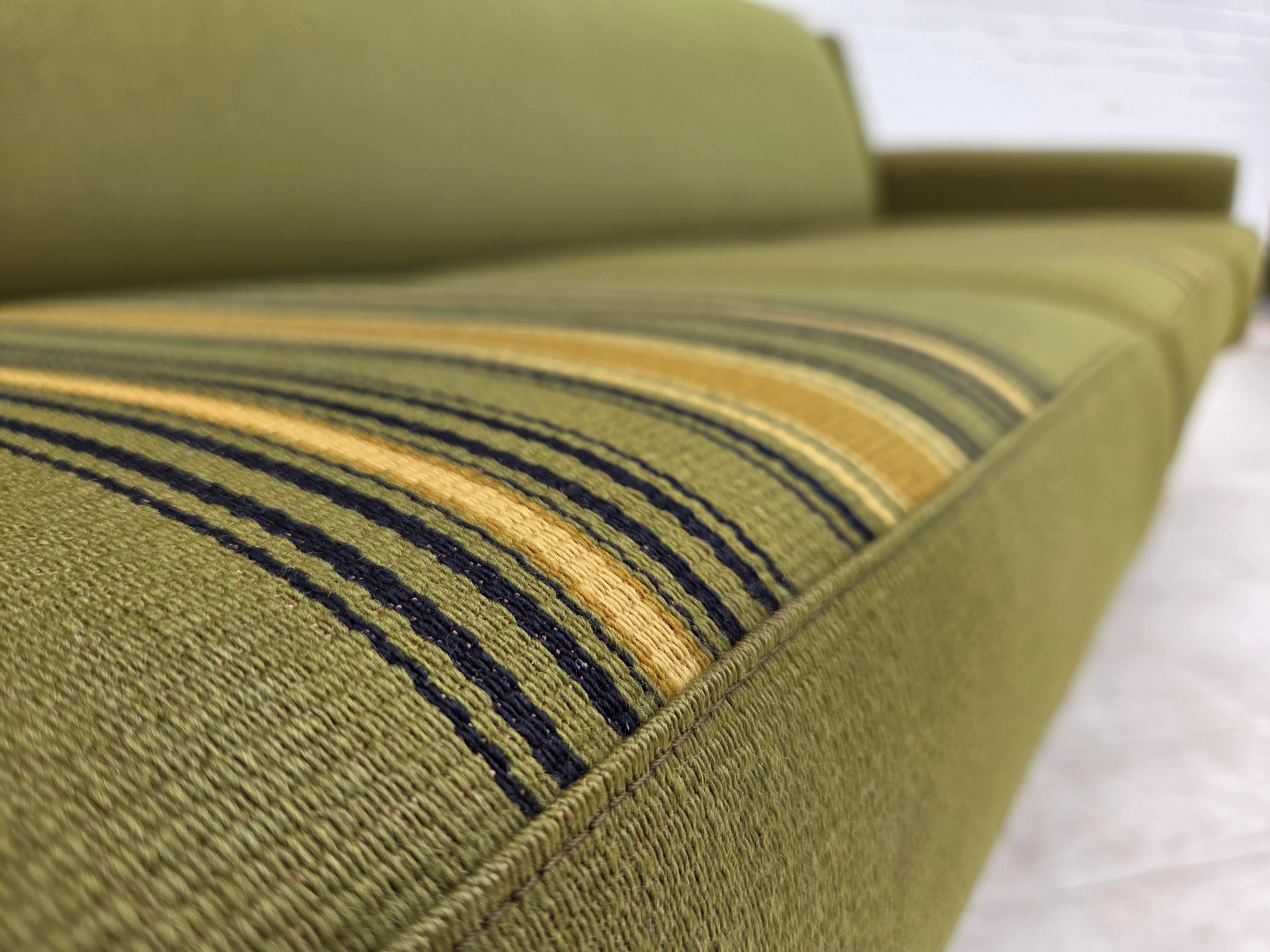 Danish_Green_Wool_3-Seater_Sofa_with_Oak_Frame,_1970s