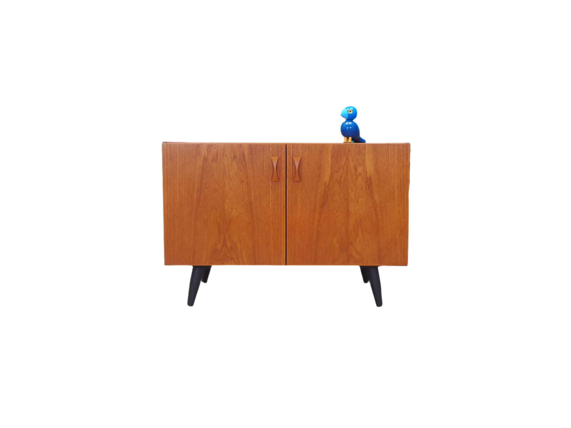 1970s_Danish_Teak_Cabinet_3_Drawers_Solid_Wood_Handles_Black