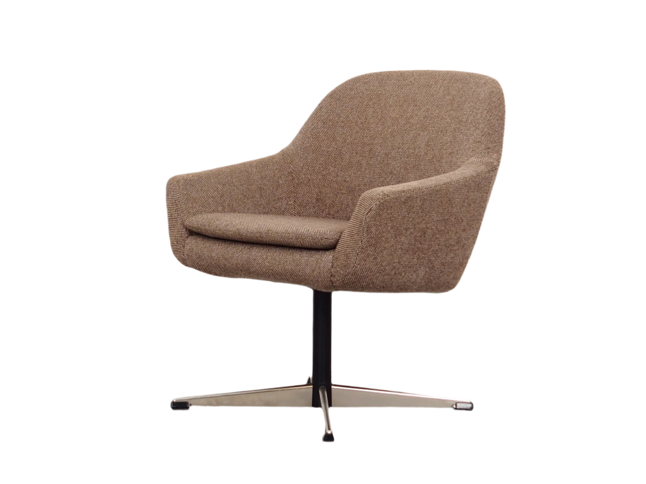 1970s_Scandinavian_Modern_Design_Brown_Armchair_Demark