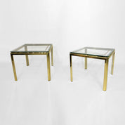 1970s_Brass_And_Chrome_Glass_Side_Table_Renato_Zevi_Glass