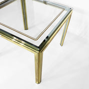 1970s_Brass_And_Chrome_Glass_Side_Table_Renato_Zevi_Glass