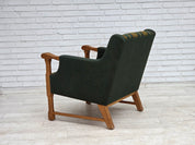 Danish_Oak_Lounge_Chair_in_Green_Wool,_Denmark,_1970s