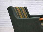Danish_Oak_Lounge_Chair_in_Green_Wool,_Denmark,_1970s