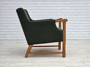 Danish_Oak_Lounge_Chair_in_Green_Wool,_Denmark,_1970s