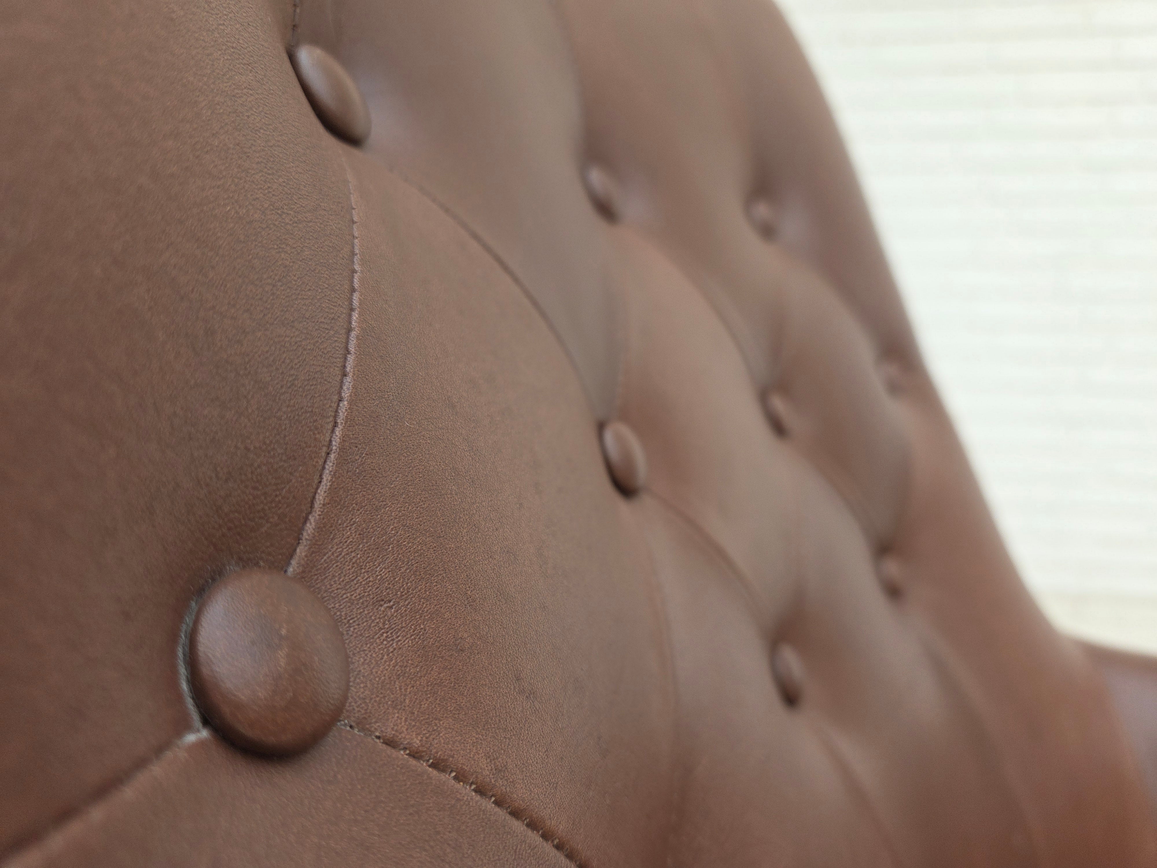 Danish_Brown_Leather_Lounge_Chair_with_Beech_Legs,_1970s