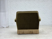 Danish_Lounge_Chair_in_Green_Velour,_Beech_Wood,_Denmark,_1970s