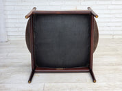 Modus_Teak_and_Brown_Leather_Armchair_by_Kristian_Vedel_for_Søren_Willadsen,_Denmark,_1974