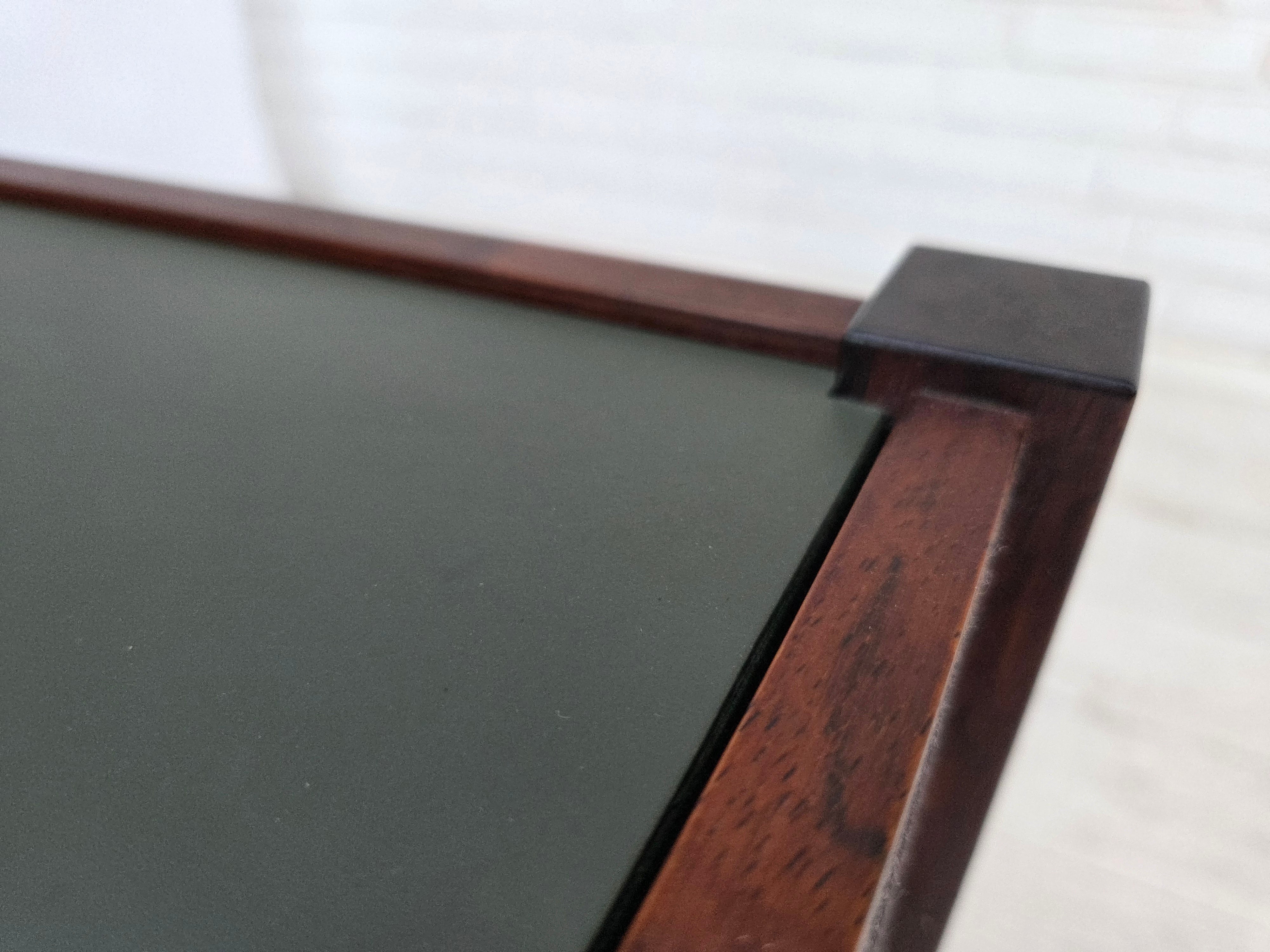Modus_Teak_Side_Table_with_Aluminium_Top_and_Chrome_Wheels_by_Kristian_Vedel_for_Søren_Willadsen,_Denmark,_circa_1975
