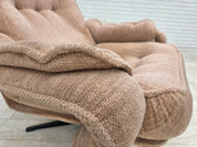 Scandinavian_Swivel_Lounge_Chair_in_Beige_Upholstery,_Denmark_or_Sweden,_1970s