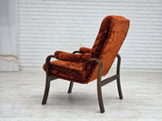 Danish_Mid-Century_Modern_Bent_Oak_Armchair_with_Original_Dark_Red_Velour_Upholstery,_1970s