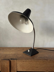 German_Gooseneck_Table_Lamp_with_Cast_Iron_Base,_Germany,_1970s