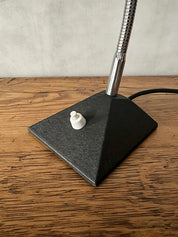 German_Gooseneck_Table_Lamp_with_Cast_Iron_Base,_Germany,_1970s