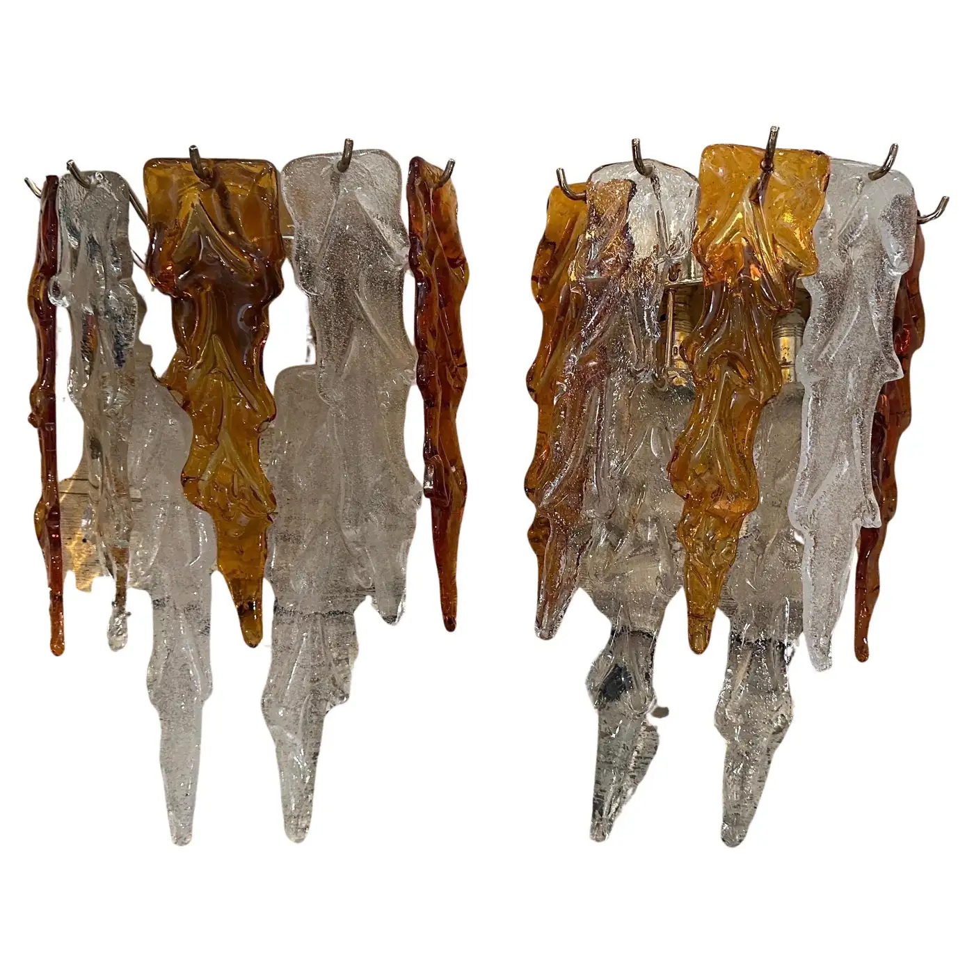 Set_of_2_1970s_Mid-Century_Modern_Brass_and_Murano_Glass_Wall_Sconces_by_Mazzega