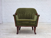 Norwegian_Green_Fabric_Lounge_Chair_with_Teak_Frame,_1970s