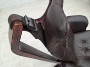 Sigurd_Ressel_Falcon_Lounge_Chair_for_Vatne_Møbler_in_Brown_Leather_and_Bentwood,_Norway,_1970s