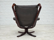 Sigurd_Ressel_Falcon_Lounge_Chair_for_Vatne_Møbler_in_Brown_Leather_and_Bentwood,_Norway,_1970s