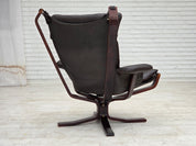 Sigurd_Ressel_Falcon_Lounge_Chair_for_Vatne_Møbler_in_Brown_Leather_and_Bentwood,_Norway,_1970s