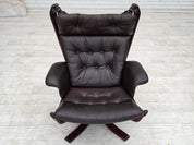 Sigurd_Ressel_Falcon_Lounge_Chair_for_Vatne_Møbler_in_Brown_Leather_and_Bentwood,_Norway,_1970s