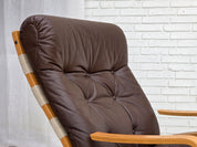 Kengu_Lounge_Chair_and_Ottoman_by_Elsa_&_Nordahl_Solheim_for_Rybo_Rykken,_Norway,_1970s