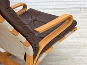 Kengu_Lounge_Chair_and_Ottoman_by_Elsa_&_Nordahl_Solheim_for_Rybo_Rykken,_Norway,_1970s