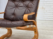 Kengu_Lounge_Chair_and_Ottoman_by_Elsa_&_Nordahl_Solheim_for_Rybo_Rykken,_Norway,_1970s
