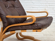 Kengu_Lounge_Chair_and_Ottoman_by_Elsa_&_Nordahl_Solheim_for_Rybo_Rykken,_Norway,_1970s