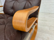 Kengu_Lounge_Chair_and_Ottoman_by_Elsa_&_Nordahl_Solheim_for_Rybo_Rykken,_Norway,_1970s