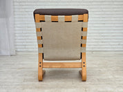 Kengu_Lounge_Chair_and_Ottoman_by_Elsa_&_Nordahl_Solheim_for_Rybo_Rykken,_Norway,_1970s