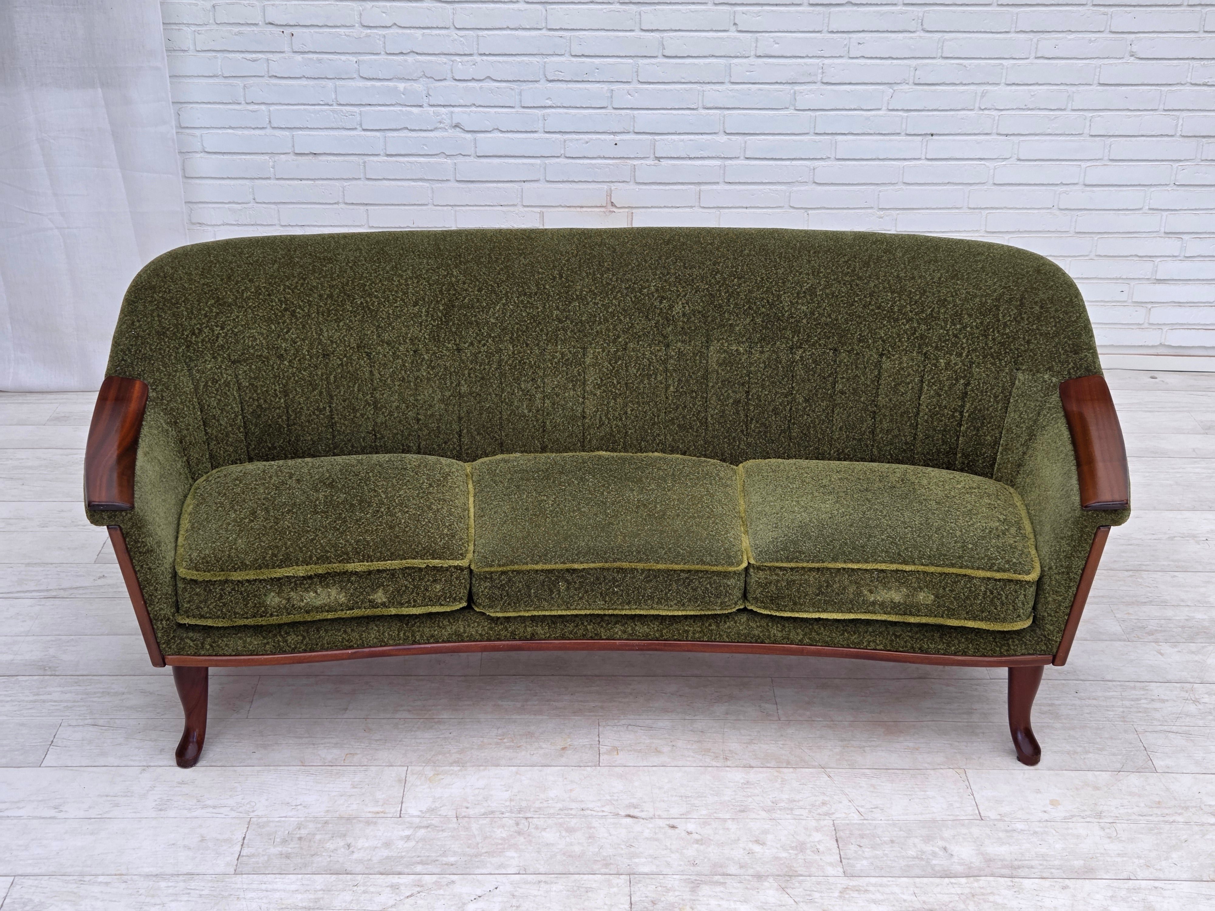 Scandinavian_Green_Fabric_3-Seater_Sofa_with_Teak_Details,_Denmark_or_Sweden,_1970s