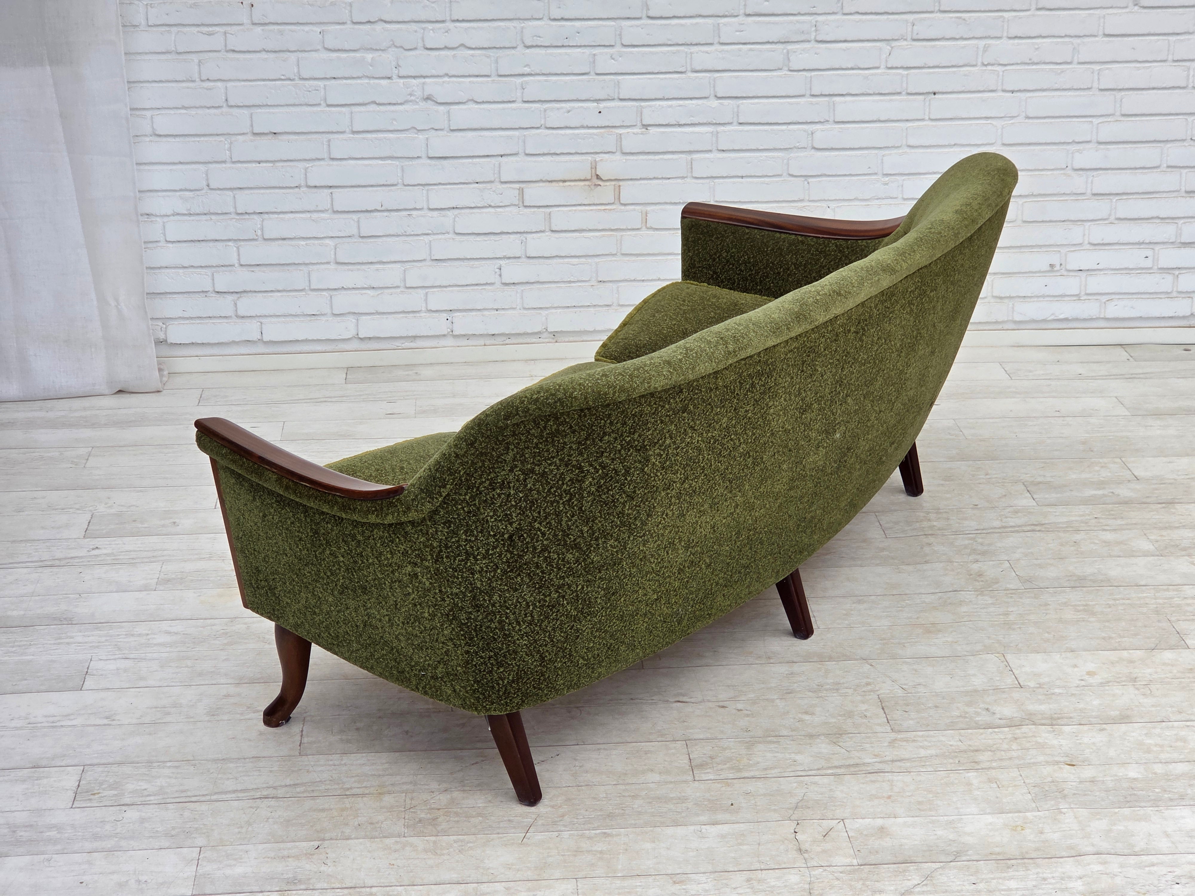 Scandinavian_Green_Fabric_3-Seater_Sofa_with_Teak_Details,_Denmark_or_Sweden,_1970s
