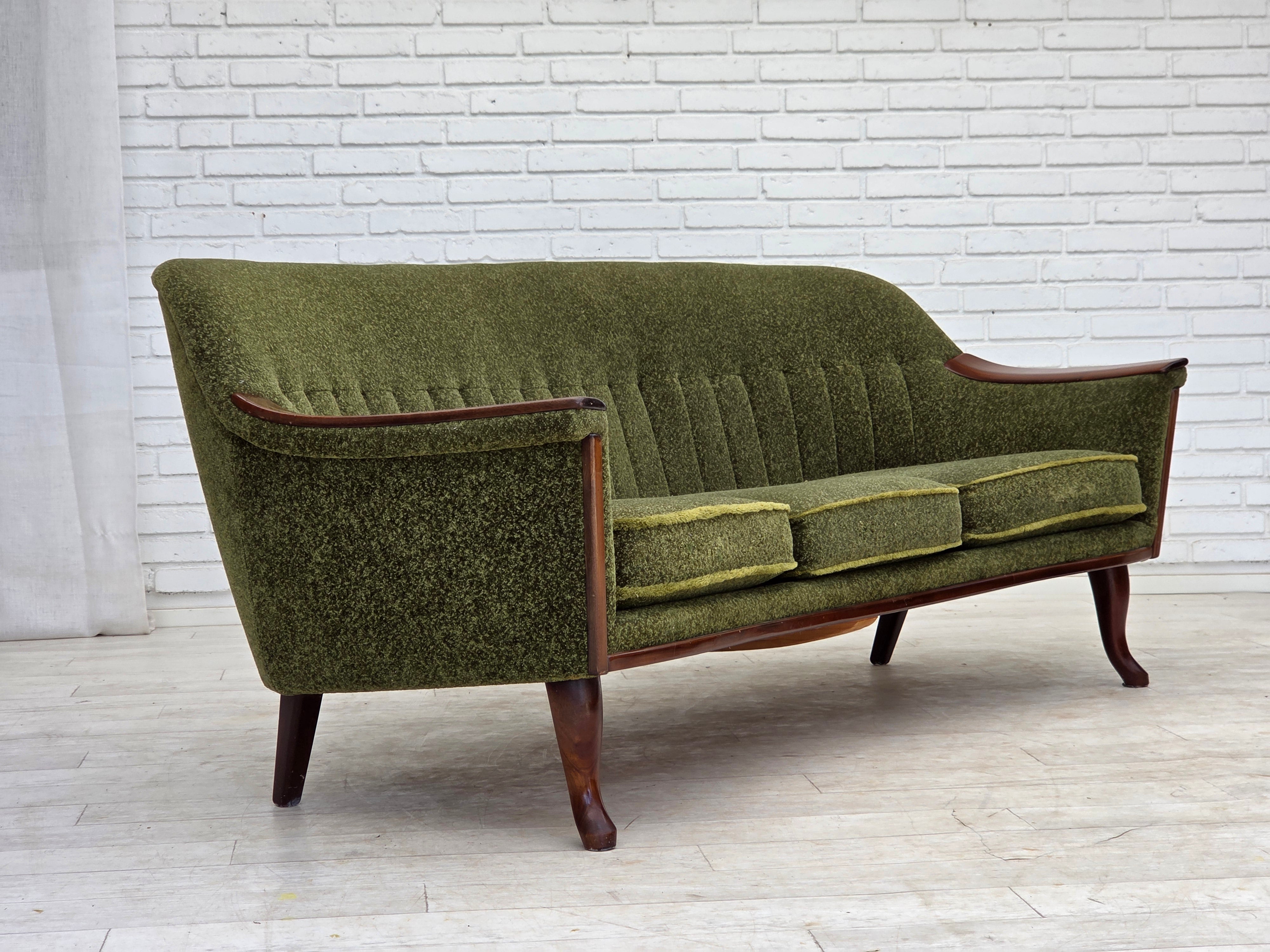 Scandinavian_Green_Fabric_3-Seater_Sofa_with_Teak_Details,_Denmark_or_Sweden,_1970s