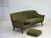 Scandinavian_Green_Fabric_3-Seater_Sofa_with_Teak_Details,_Denmark_or_Sweden,_1970s