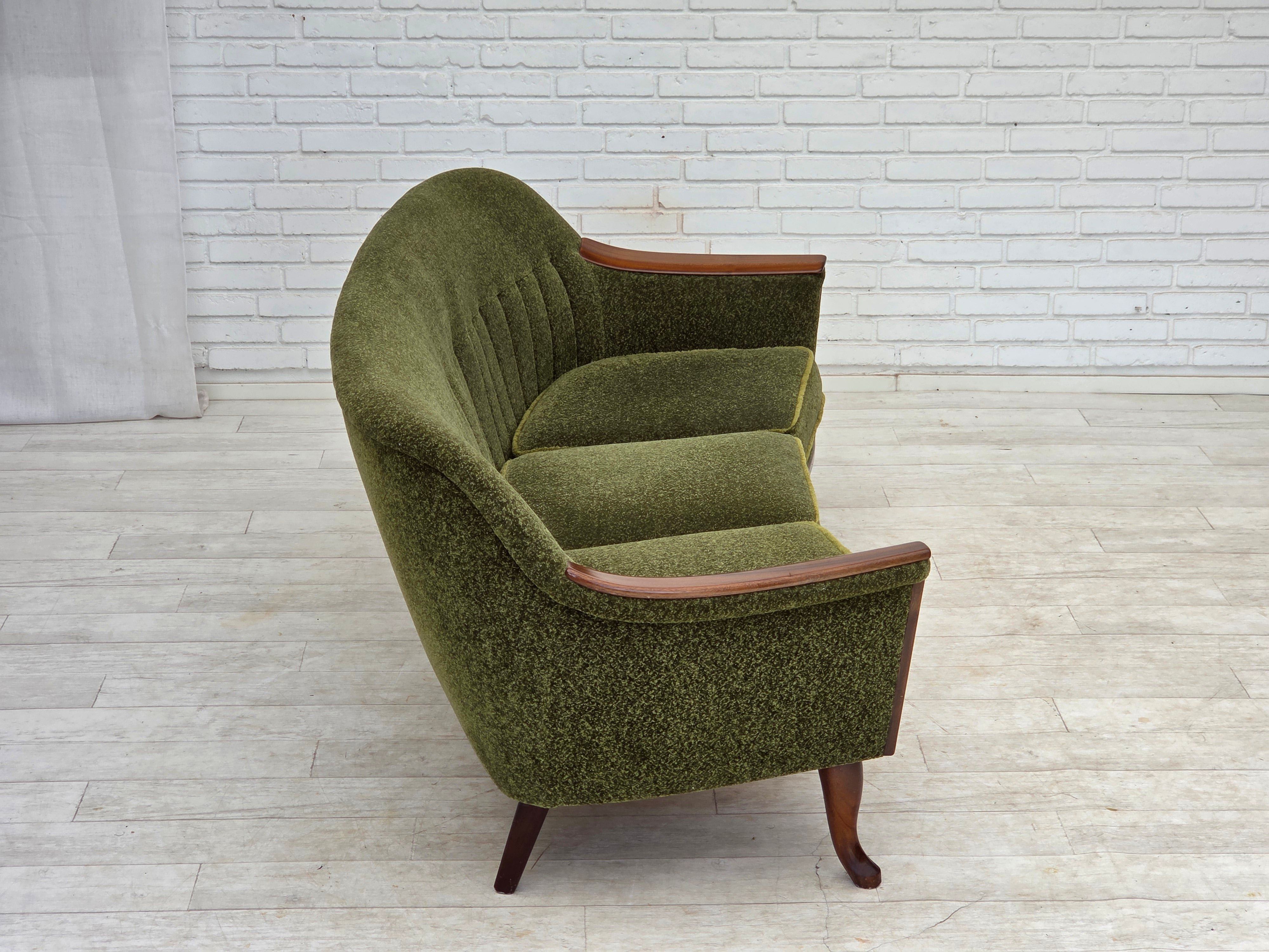 Scandinavian_Green_Fabric_3-Seater_Sofa_with_Teak_Details,_Denmark_or_Sweden,_1970s
