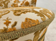 Set_of_2_Small_Danish_Armchairs_in_Brown_Beige_Fabric_and_Beech,_Denmark,_1970s