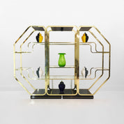 Italian_Octagonal_Brass_and_Glass_Display_Unit_in_Rega_Style,_1970s