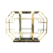 Italian_Octagonal_Brass_and_Glass_Display_Unit_in_Rega_Style,_1970s