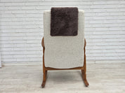 Scandinavian_High-Back_Rocking_Chair_in_Solid_Oak_with_White_Upholstery_and_Sheepskin_Pillow,_circa_1965–1970
