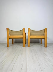 Set_of_2_Vintage_Pine_Lounge_Chairs_by_Erik_Wørts_for_IKEA,_Beige_Canvas_and_Sheepskin,_Scandinavian_Design,_1977