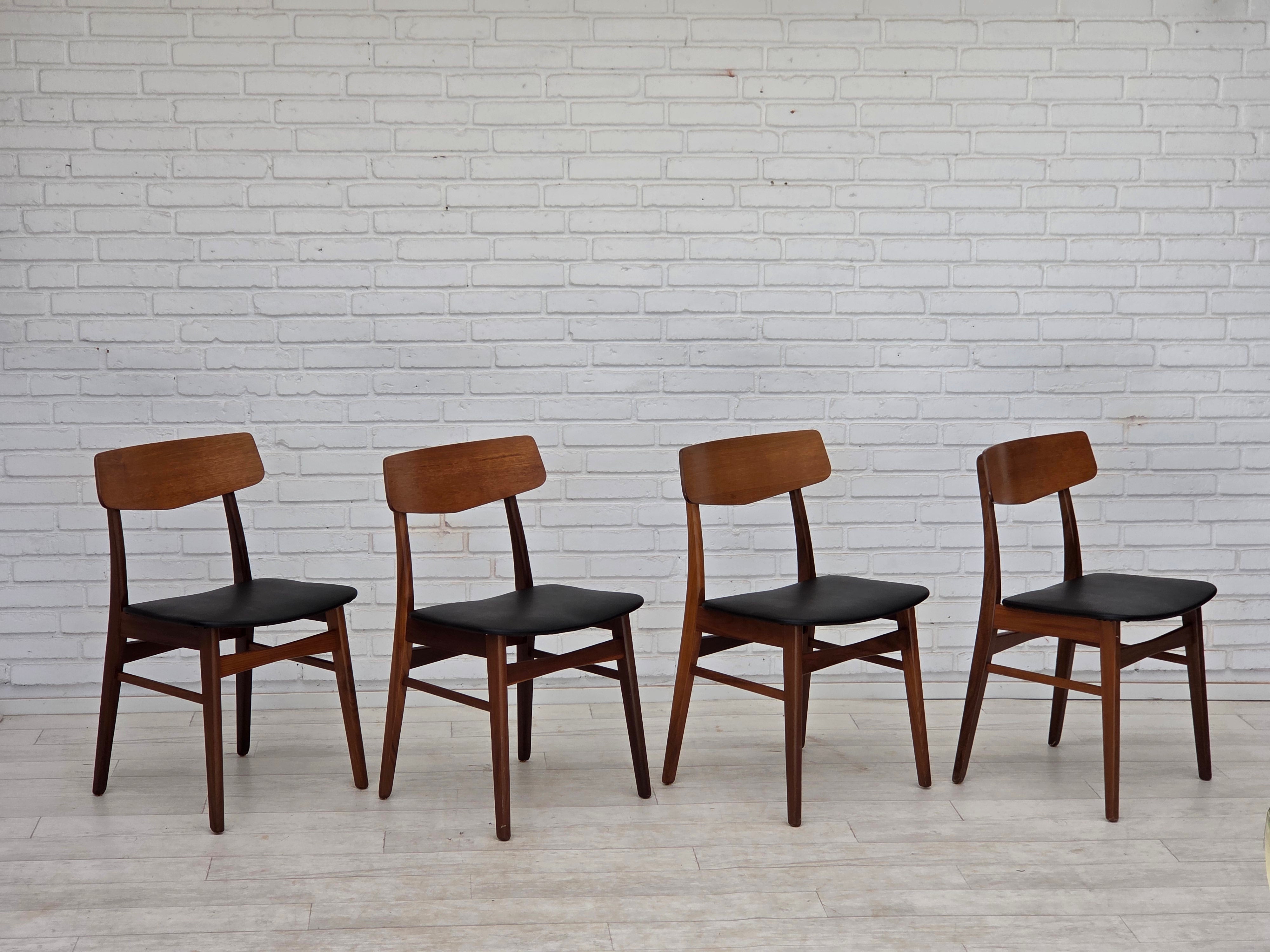 Set_of_4_Dining_Chairs_by_Findahl_Møbelfabrik,_Teak_and_Black_Leatherette,_Denmark,_1960s