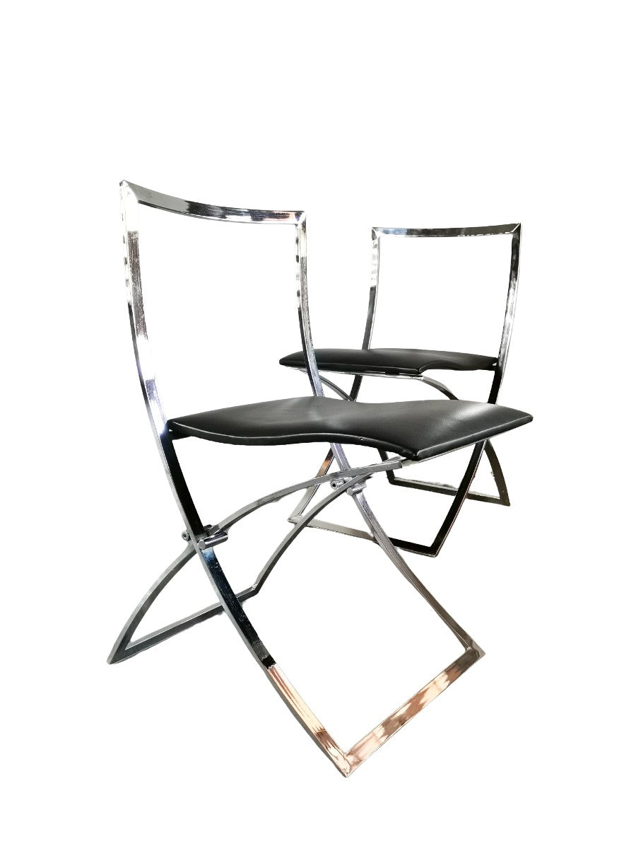 1970s_Set_of_4_folding_Dining_Chairs_Marcello_Cuneo,_Model_Luisa,