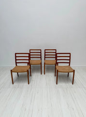 Set_of_4_Model_85_Dining_Chairs_by_Niels_Otto_Møller_for_J.L._Møllers,_Solid_Teak_and_Papercord,_Denmark,_1970s