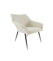 1970s_Shell_Armchair_in_Loop_Fabric_with_Chrome_Metal_Legs