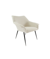 1970s_Shell_Armchair_in_Loop_Fabric_with_Chrome_Metal_Legs