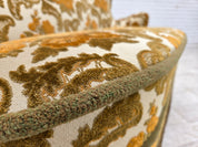 Small_Danish_Two-Seater_Sofa_in_Brown_Beige_Fabric_and_Beech,_Denmark,_1970s