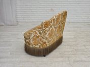 Small_Danish_Two-Seater_Sofa_in_Brown_Beige_Fabric_and_Beech,_Denmark,_1970s