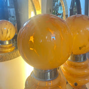 1970s_Space_Age_Yellow_Glass_and_Metal_Table_Lamp_Carlo_Nason_for_Mazzega