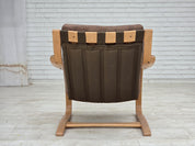 Swedish_Mid-Century_Modern_Bent_Beech_and_Brown_Leather_Armchair_by_Åke_Fribytter_for_Nelo_Möbler,_1970s