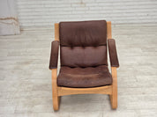 Swedish_Mid-Century_Modern_Bent_Beech_and_Brown_Leather_Armchair_by_Åke_Fribytter_for_Nelo_Möbler,_1970s