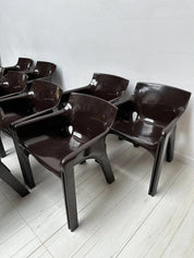 Gaudi_Armchair_by_Vico_Magistretti_for_Artemide,_Dark_Brown_Molded_Plastic,_Italian_Design,_1970s